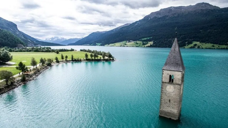 The Flooded Village Of South Tyrol, Italy