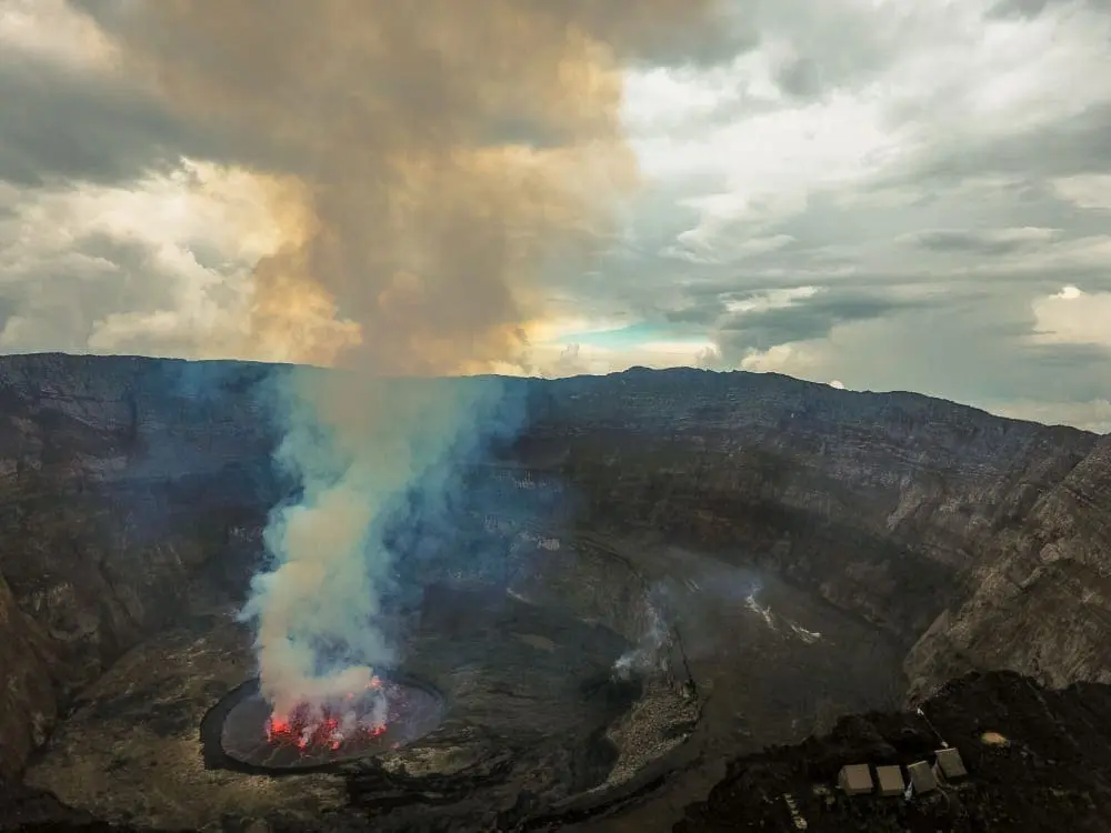 Nyiragongo, Afrika