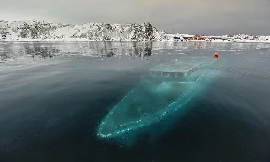 The Sunken Ghost Yacht Of Antarctica