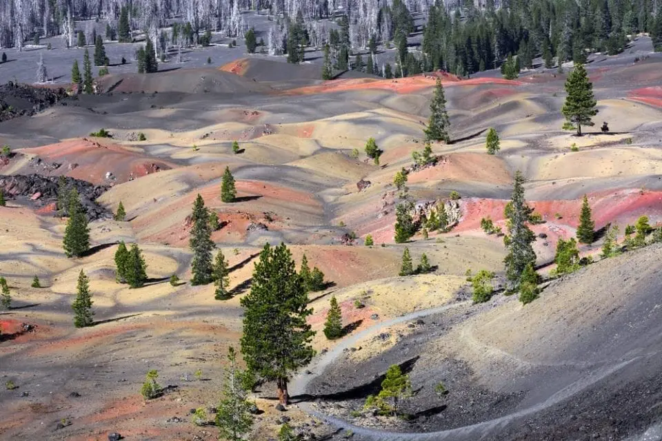 Painted Dunes of Lassen Volcanic National Park, California