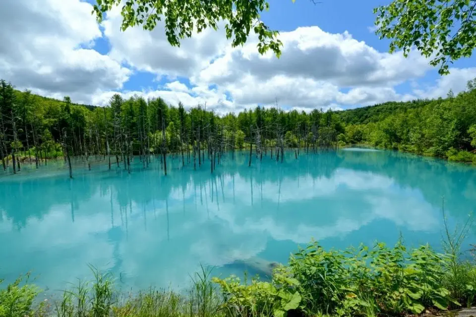 De Blauwe Vijver van Hokkaido<