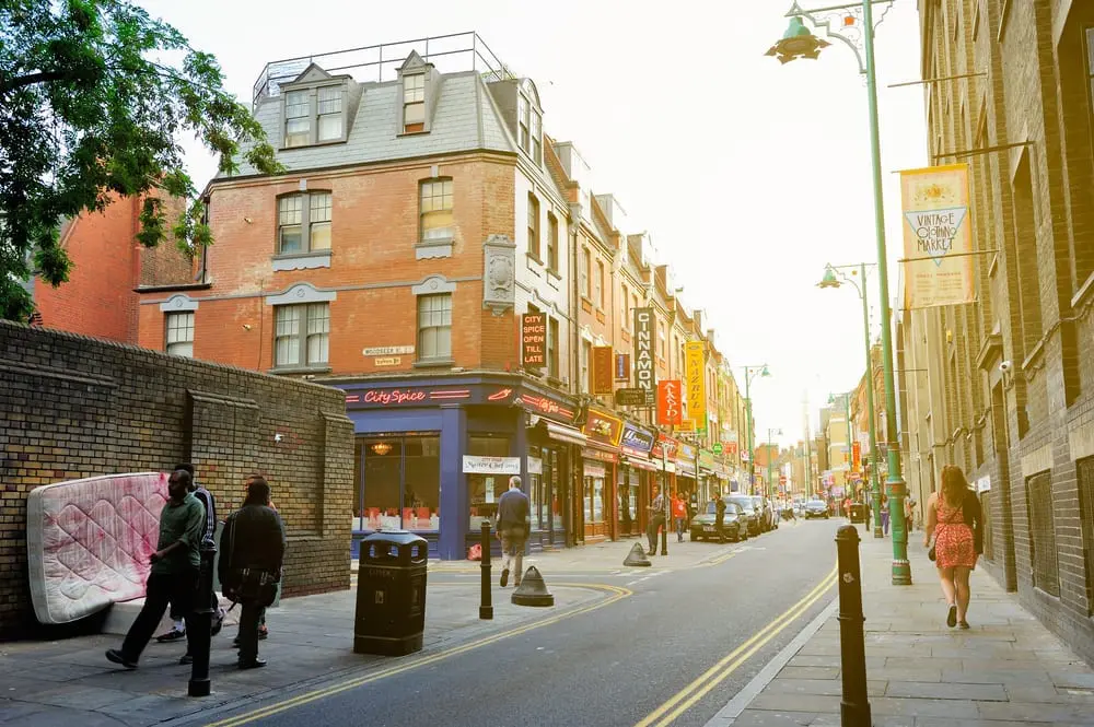 Spitalfields Market og Brick Lane