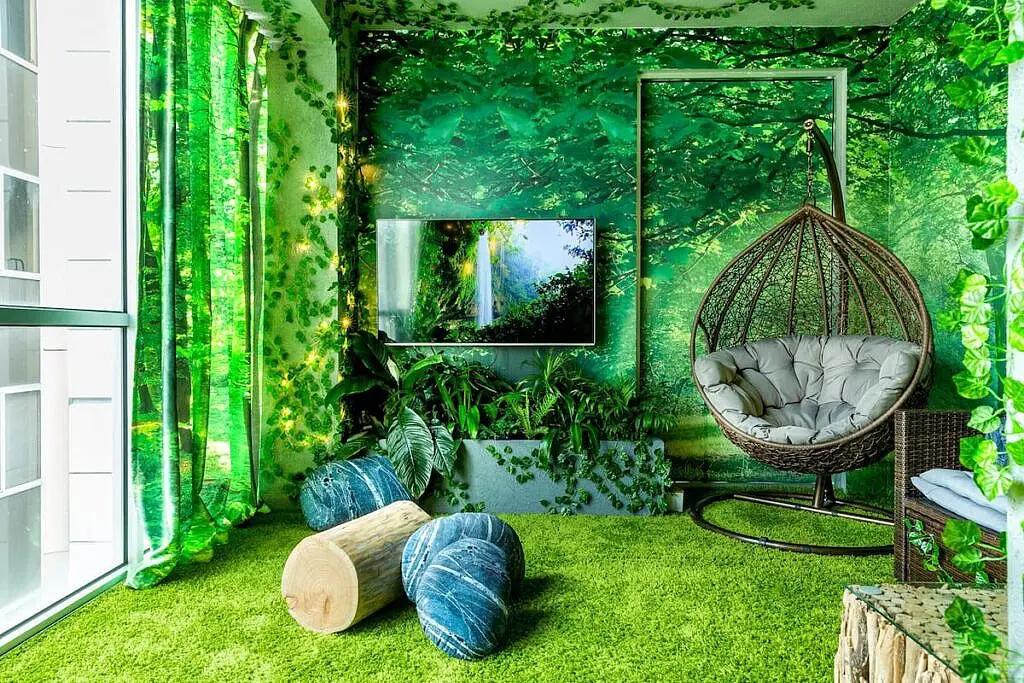 Lägenhet med tema skog och himmel Airbnb, Melbourne, Australien